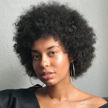 african short hair wig Wholesale synthetic afro kinky curly wig natrual hair wig